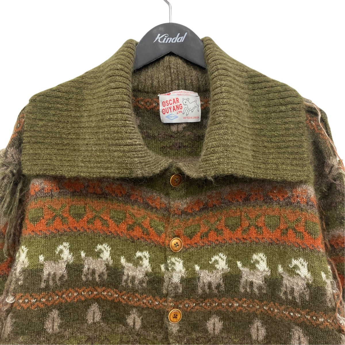 Fair-Isle Sheep Knit Cardigan シープニットカーディガン