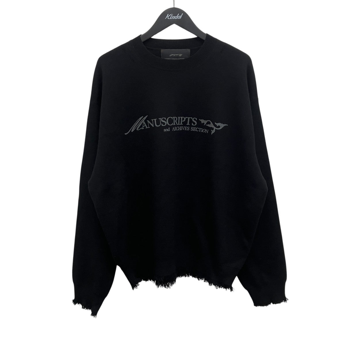 FRAYED KNIT クルーネックニット