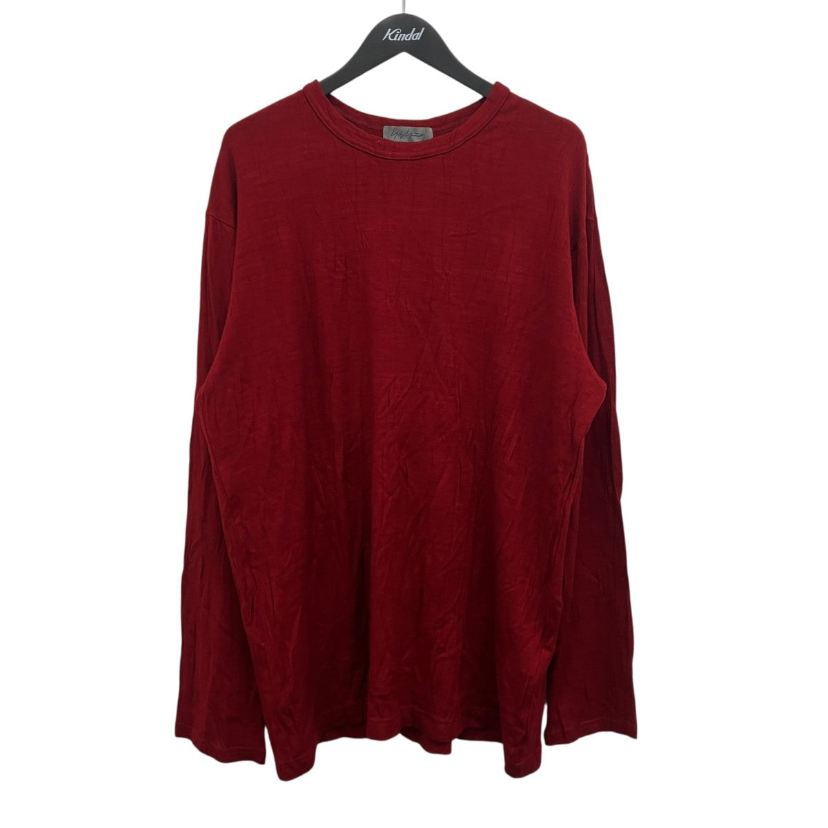 Bordeaux Wrinkle Round Neck T-Shirt 長袖セーター