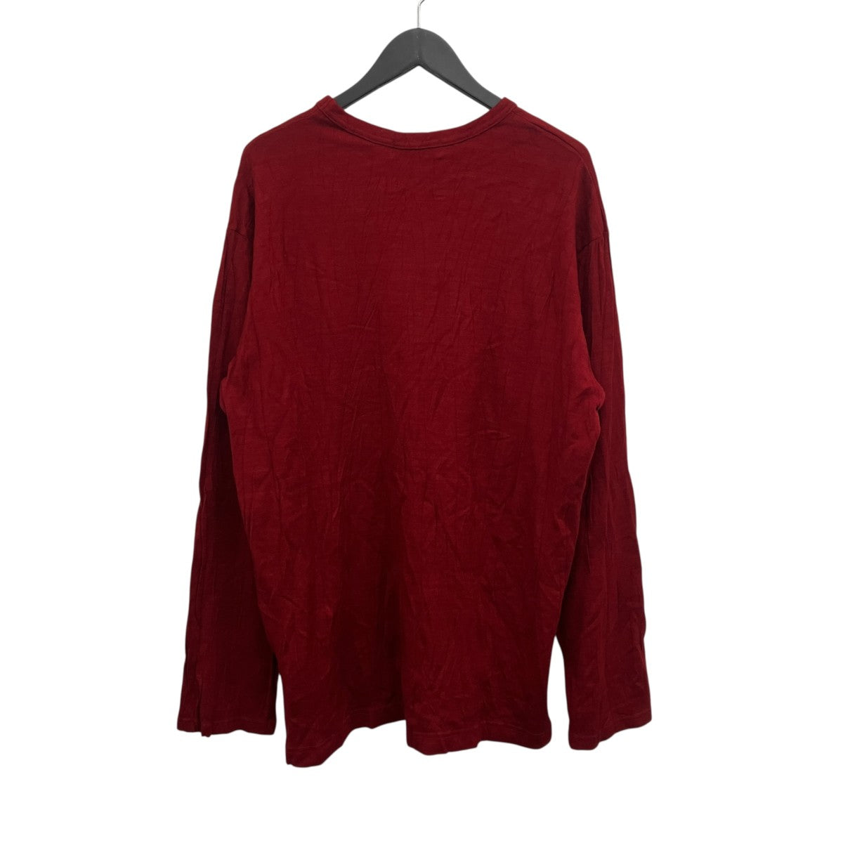 Bordeaux Wrinkle Round Neck T-Shirt 長袖セーター