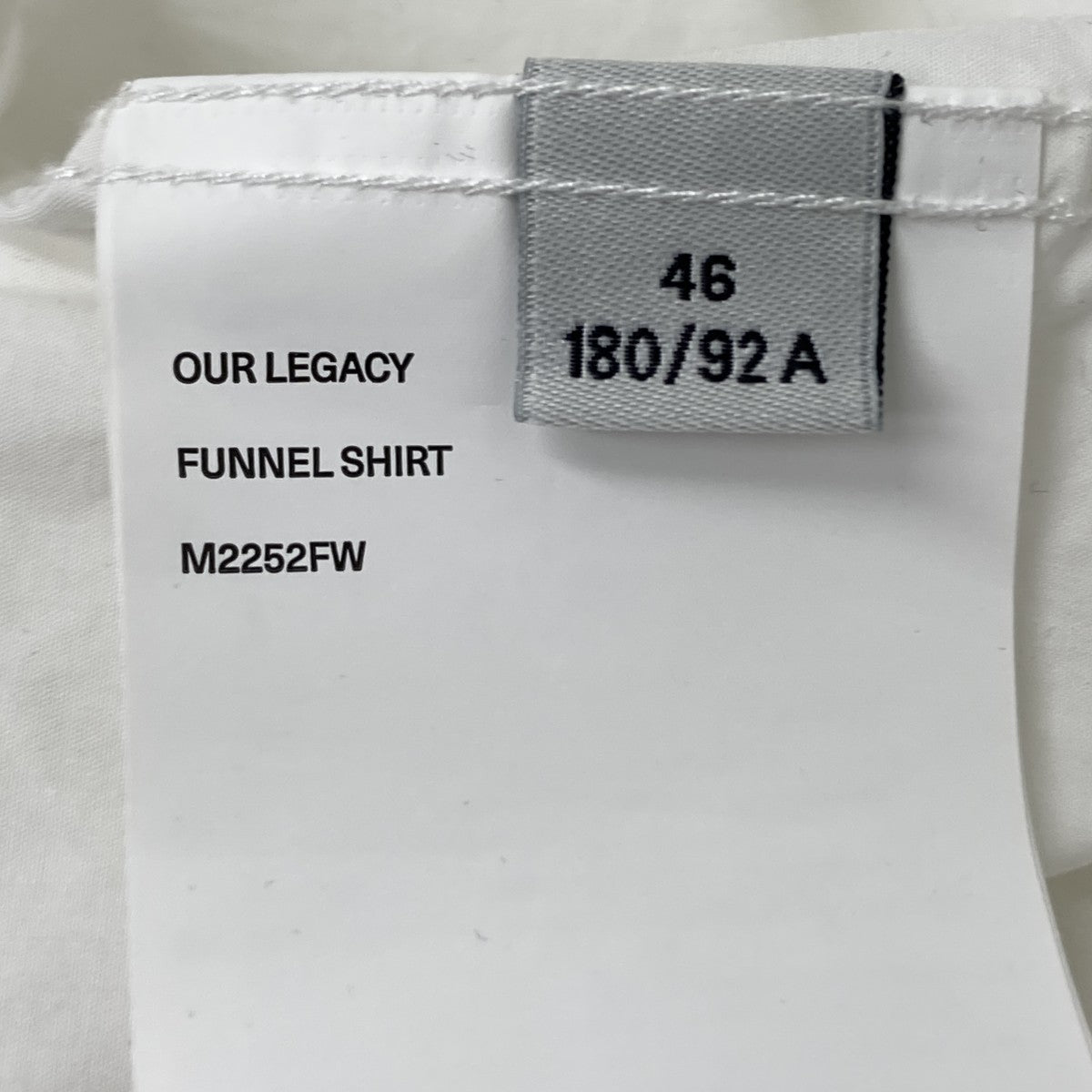 OUR LEGACY ファンネルシャツ 古着・中古-5枚目のアイテム画像