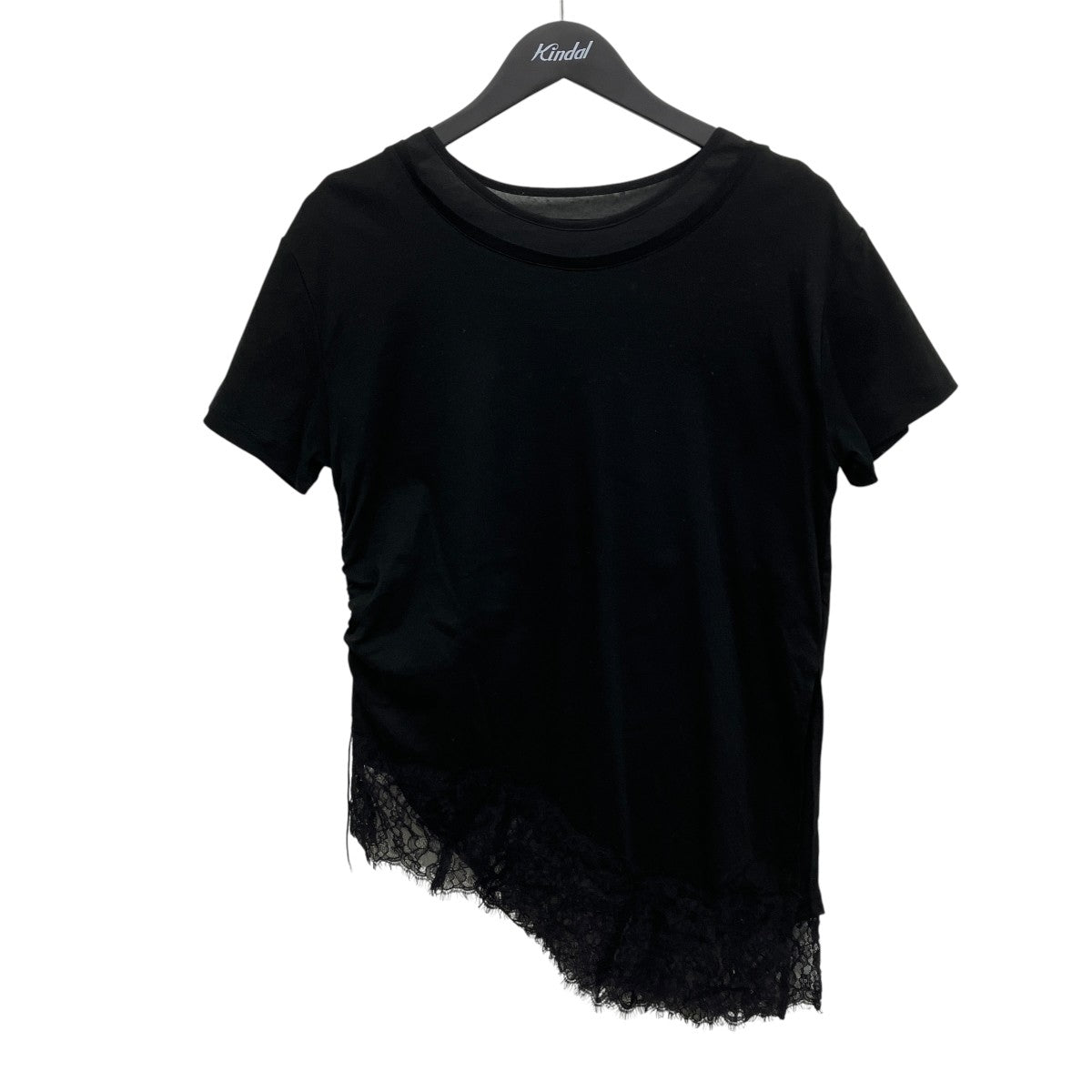 レースレイヤードtシャツ