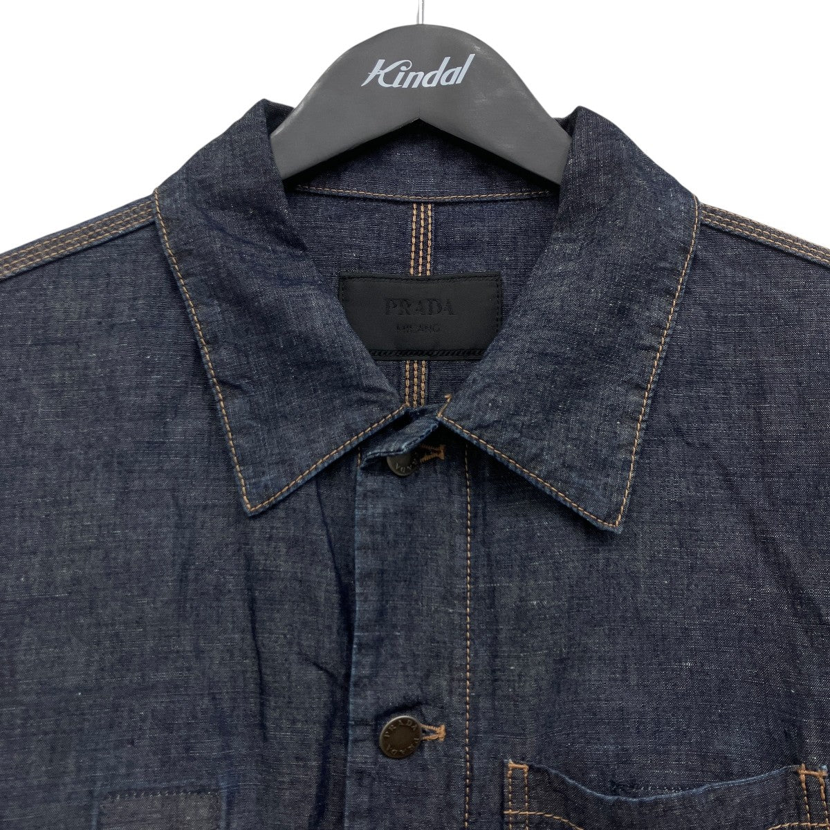 PRADA シャンブレージャケット 古着・中古-3枚目のアイテム画像