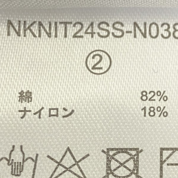 チェッカーパターンニットシャツ