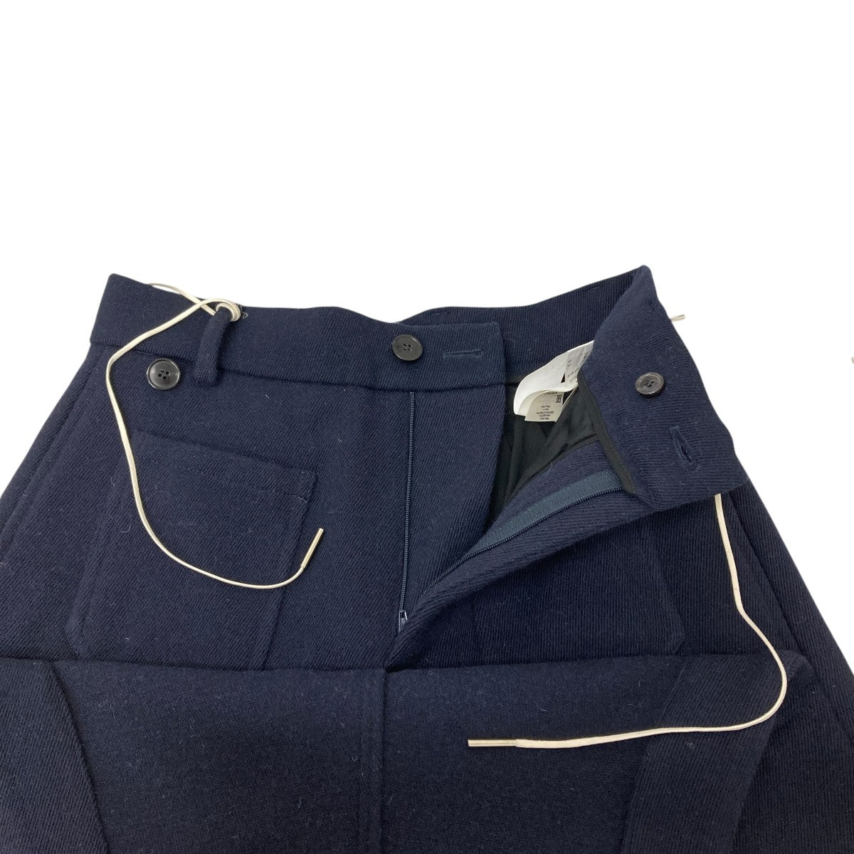 DRIES VAN NOTEN ウールセーラーパンツ 古着・中古-5枚目のアイテム画像