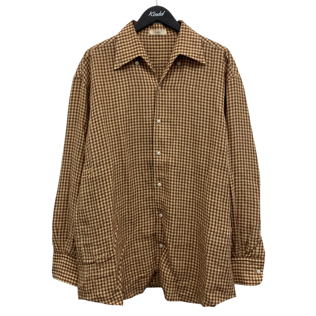 Cale ウォーターツイストリネンシャツ 古着・中古-1枚目のアイテム画像