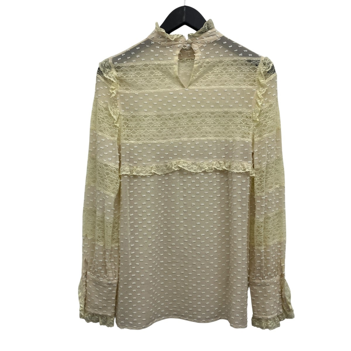 RED VALENTINO レース切替シアーブラウス 古着・中古-2枚目のアイテム画像