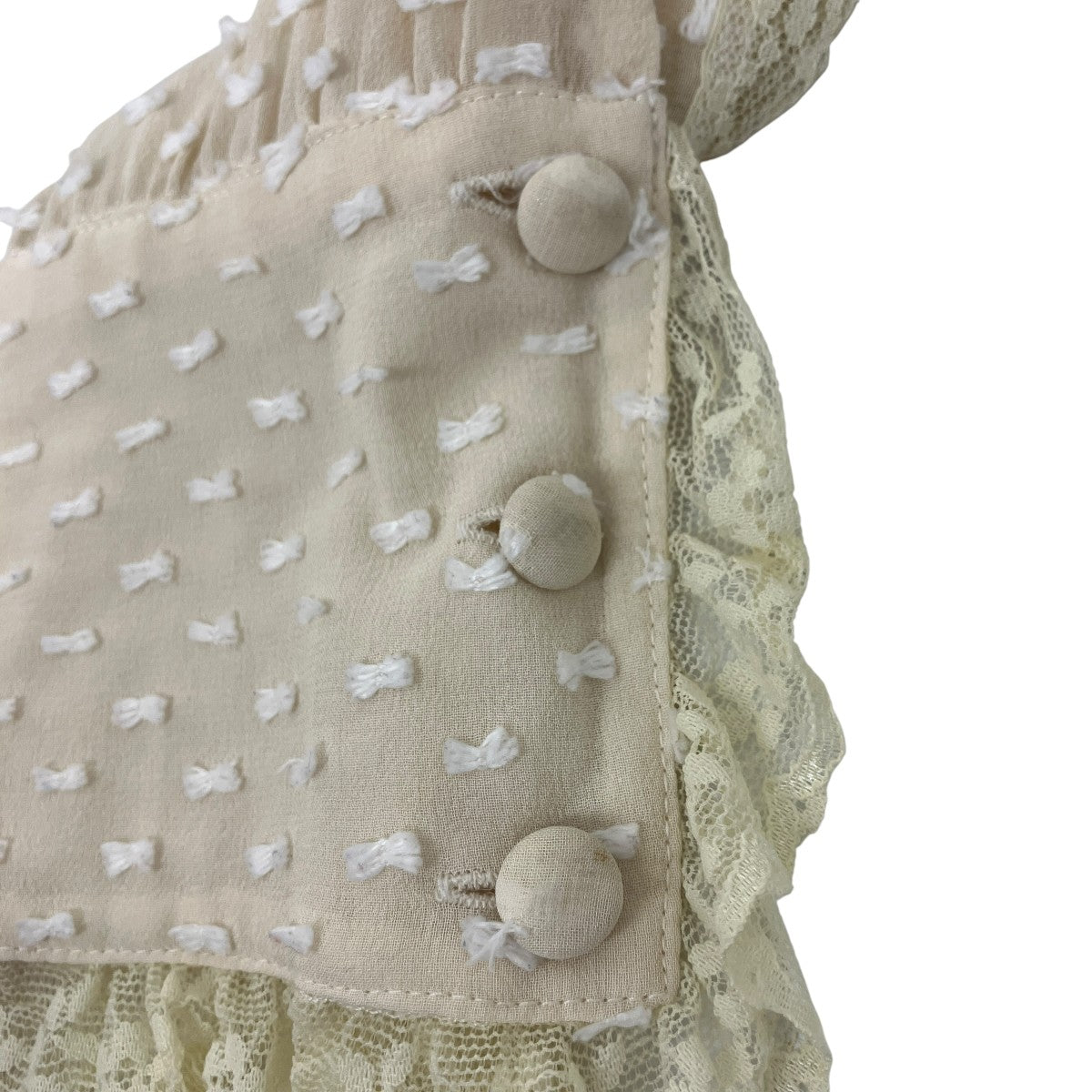RED VALENTINO レース切替シアーブラウス 古着・中古-7枚目のアイテム画像