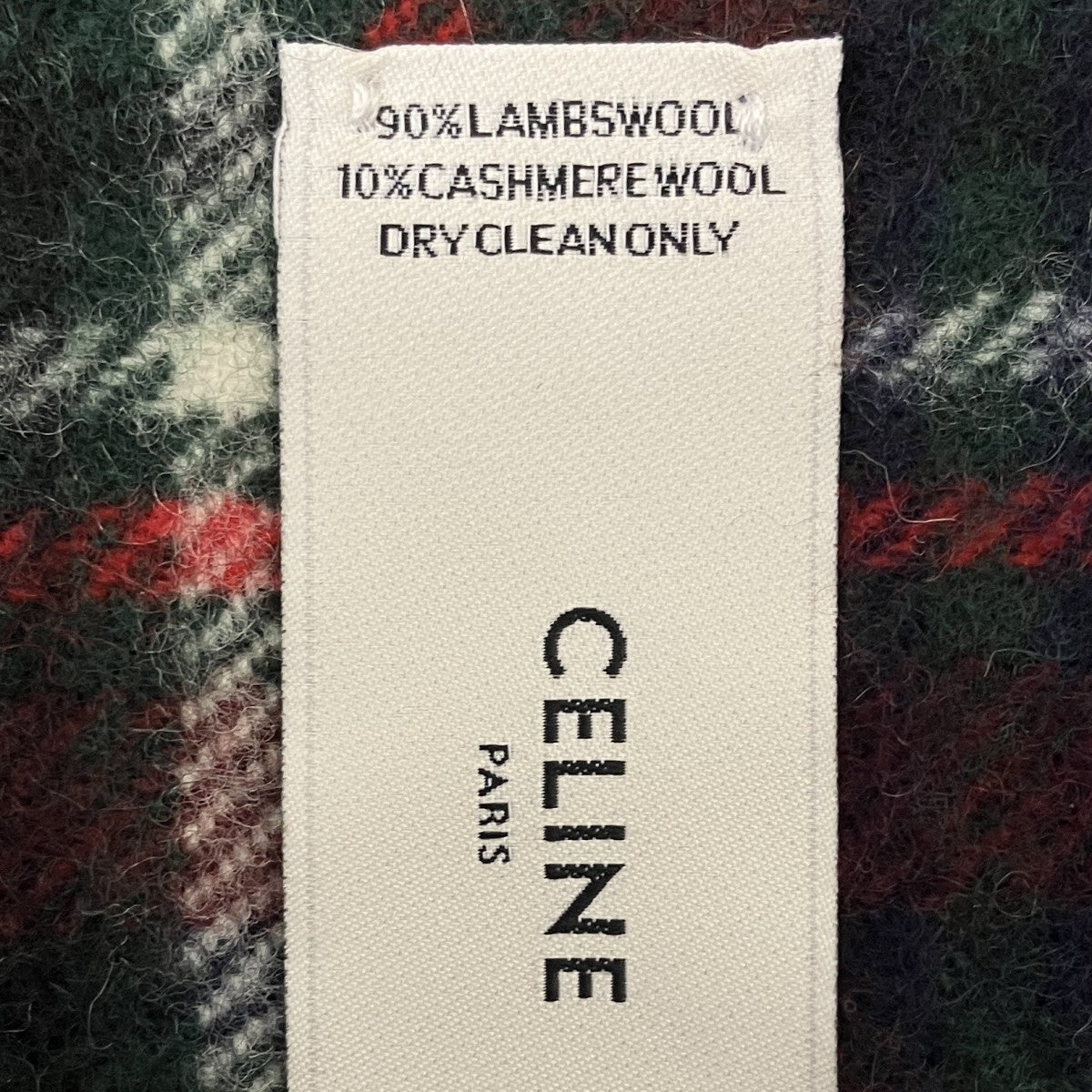 CELINE タータンチェックマフラー 古着・中古-3枚目のアイテム画像