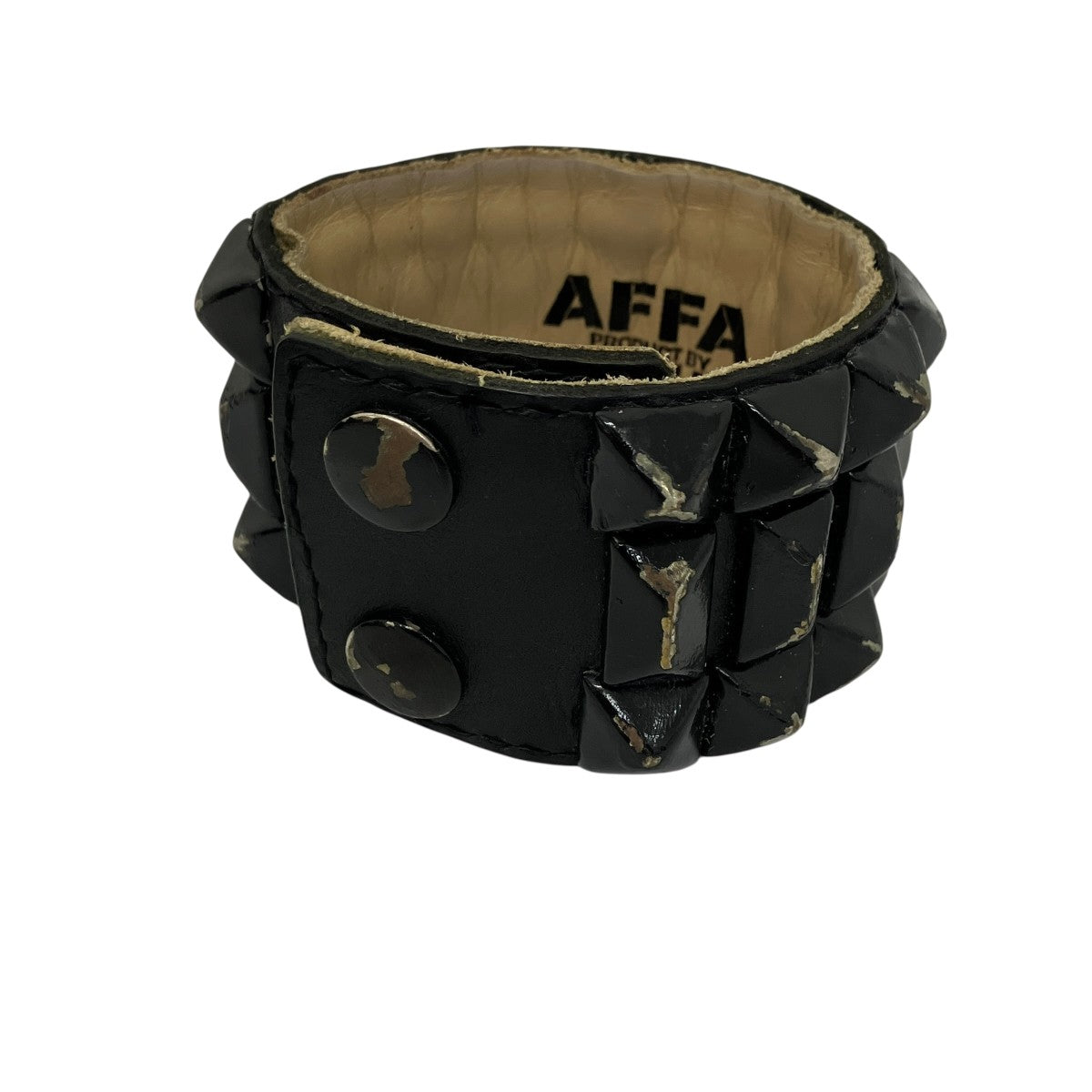 AFFA×PEEL＆LIFT スタッズレザーブレスレット 古着・中古-1枚目のアイテム画像