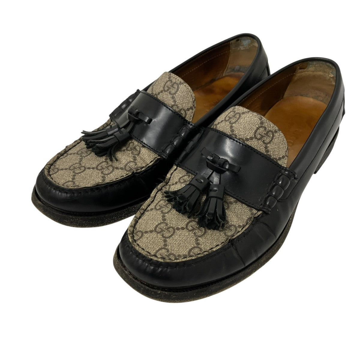 GUCCI GGスプリーム タッセルローファー 古着・中古-1枚目のアイテム画像