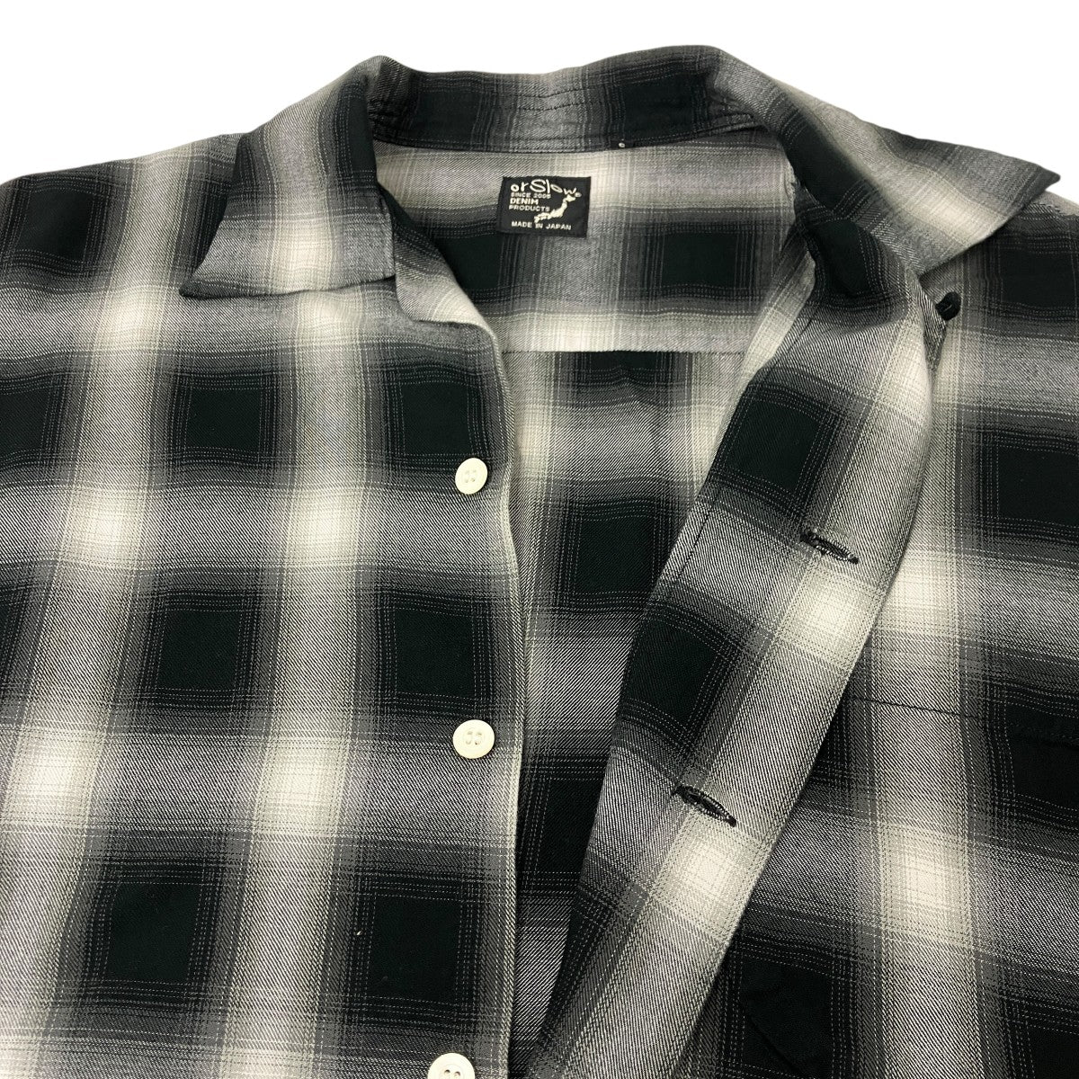 orSlow オンブレチェックシャツ 古着・中古-4枚目のアイテム画像
