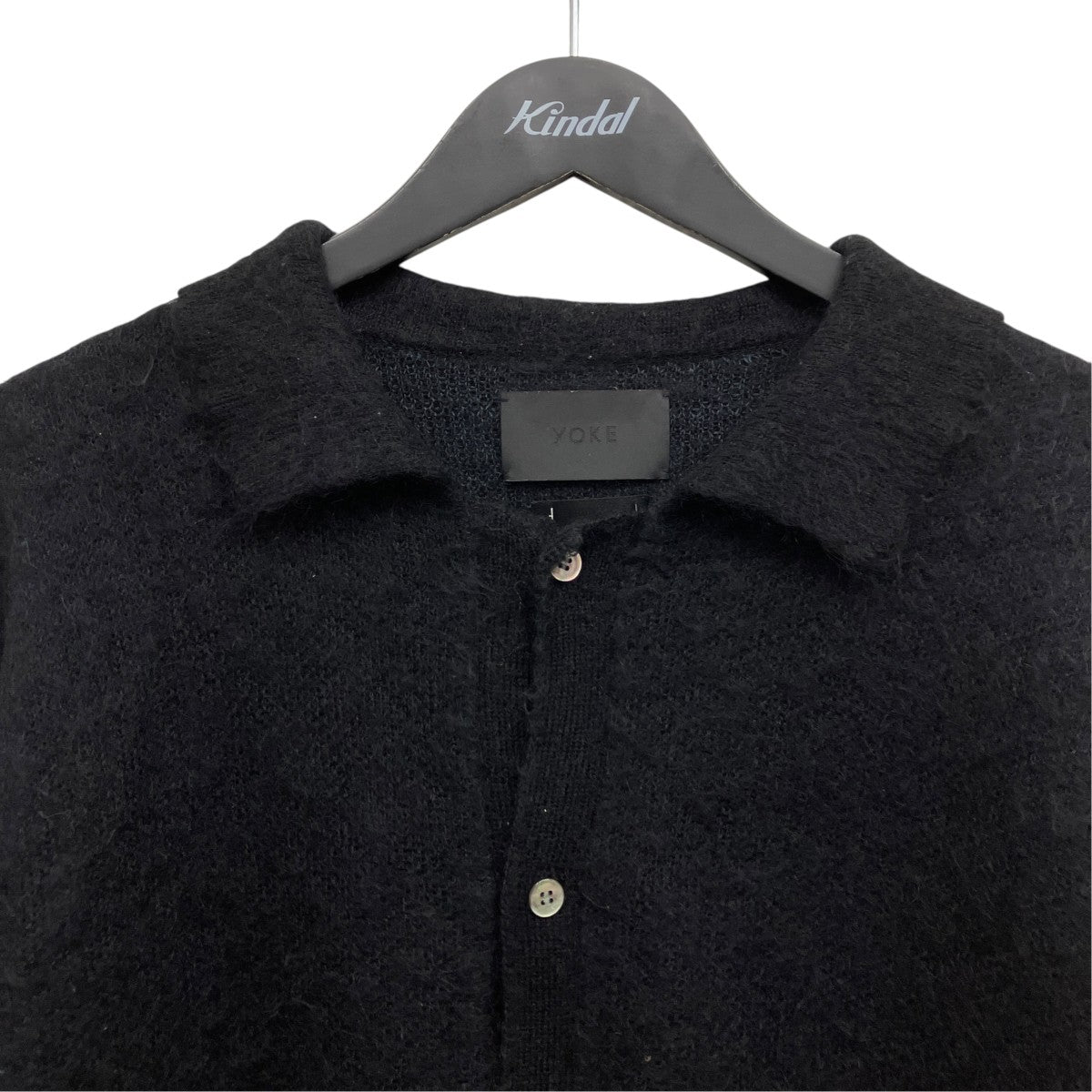 BRUSHED MOHAIR KNIT SHIRT ニットカーディガン