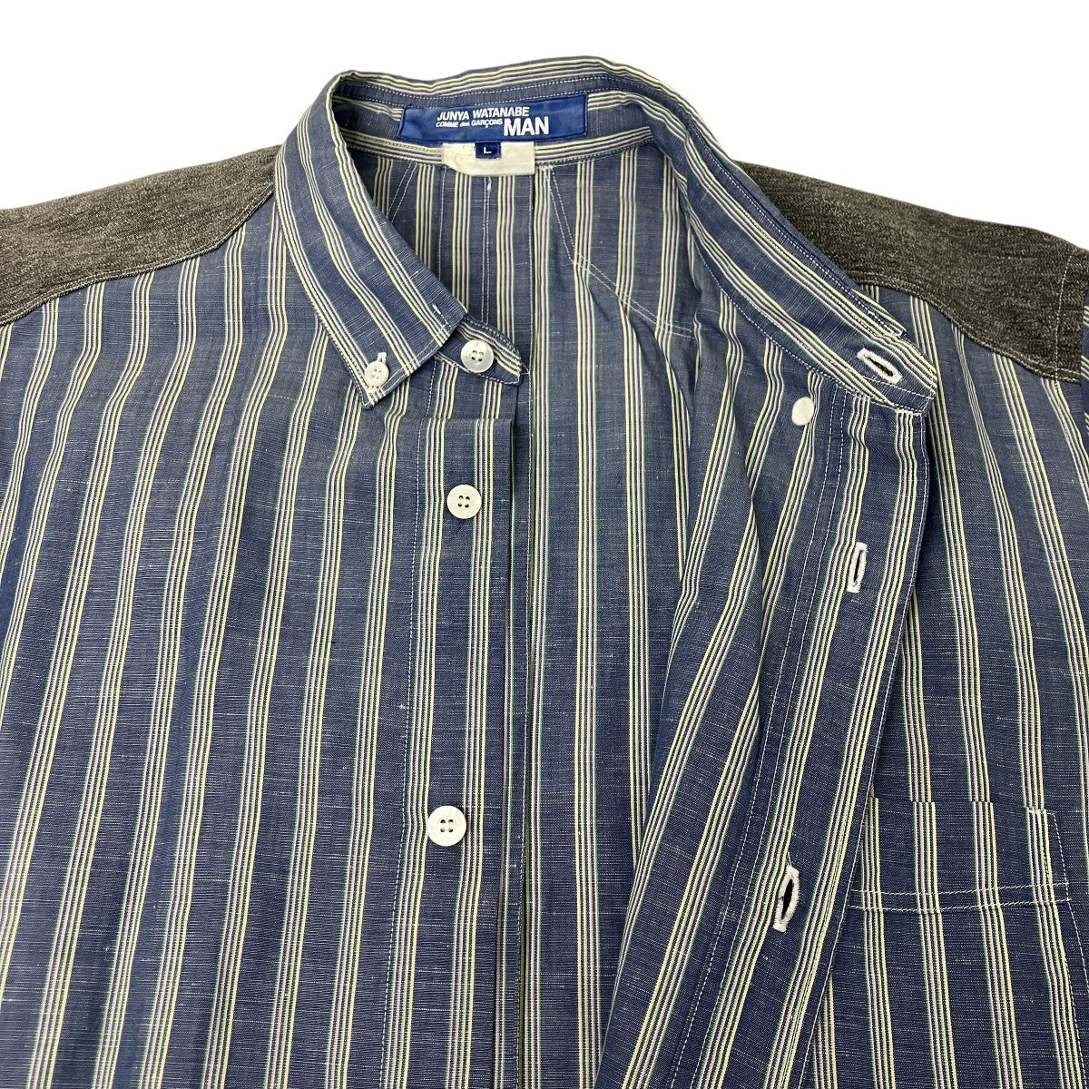 CDG JUNYA WATANABE MAN ストライプシャツ 古着・中古-4枚目のアイテム画像
