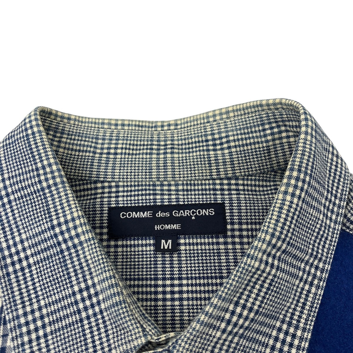 COMME des GARCONS HOMME ウール縮絨パッチワークシャツ 古着・中古-4枚目のアイテム画像