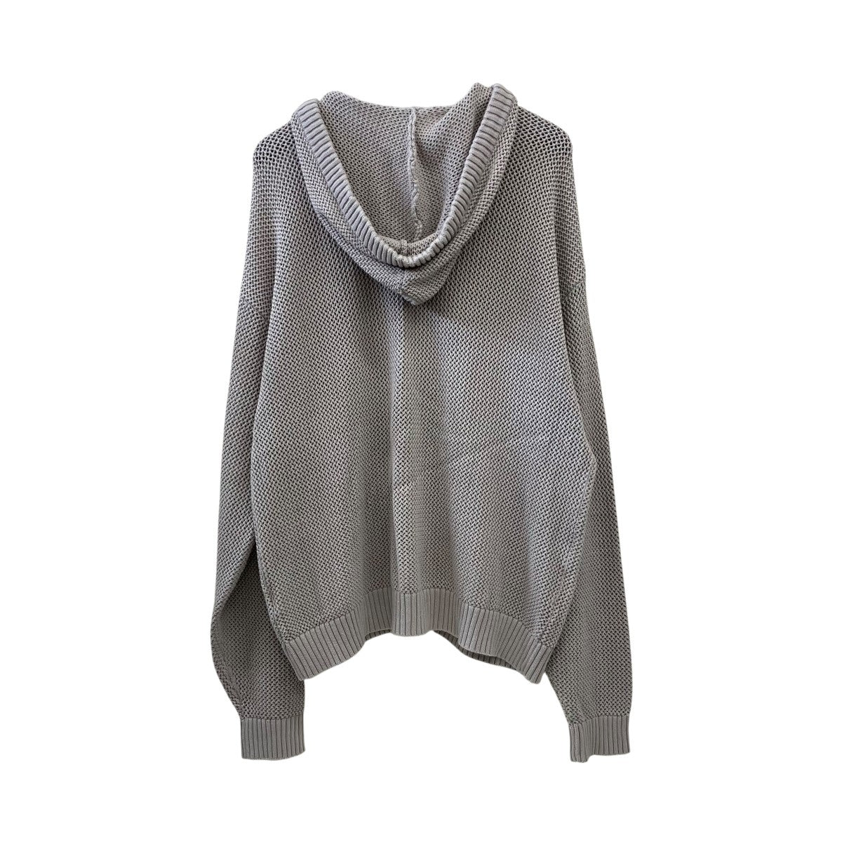 SPREAD PUNCHING KNIT HOOD ZIP-UPメッシュジップパーカー