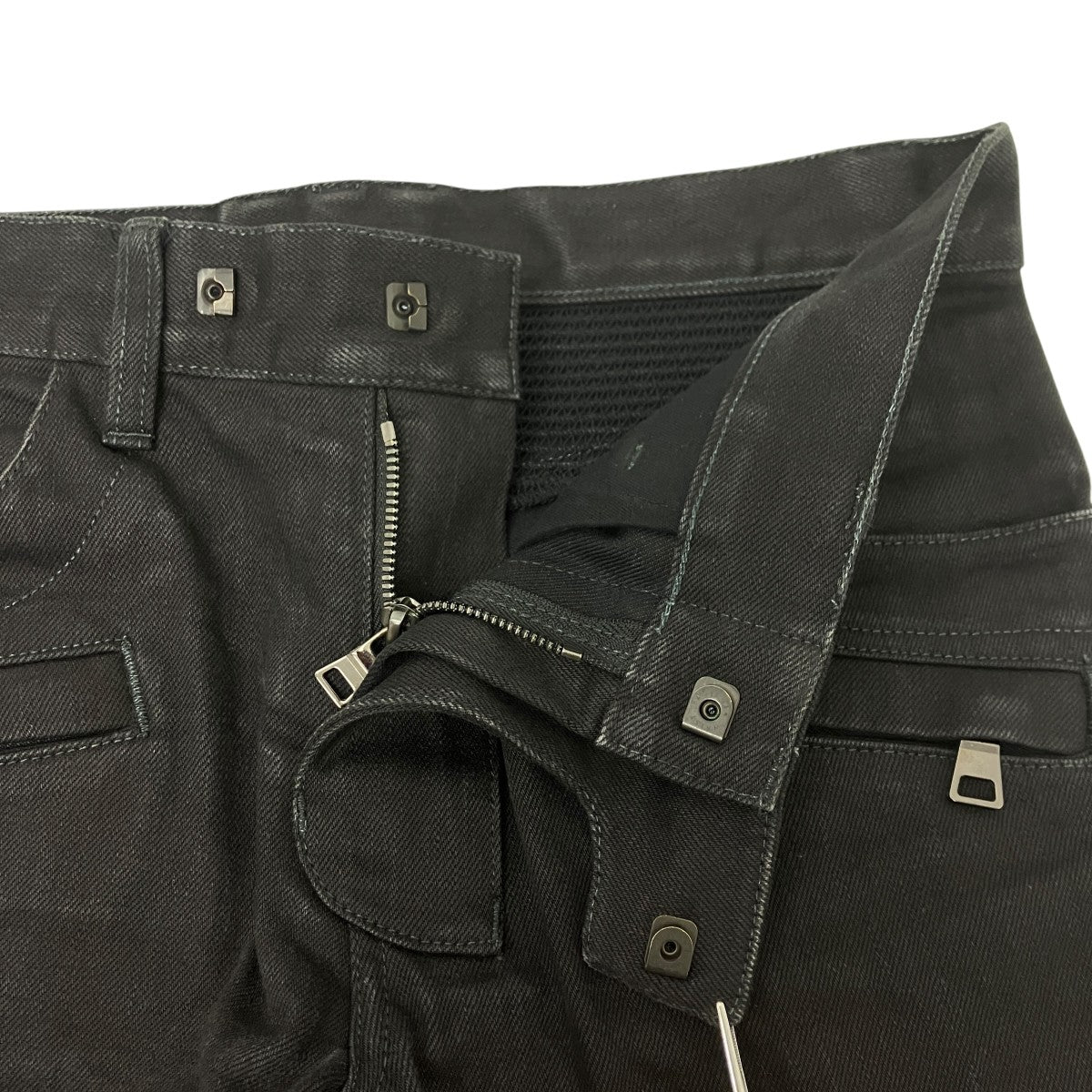 ストレッチスキニーバイカーデニムパンツ