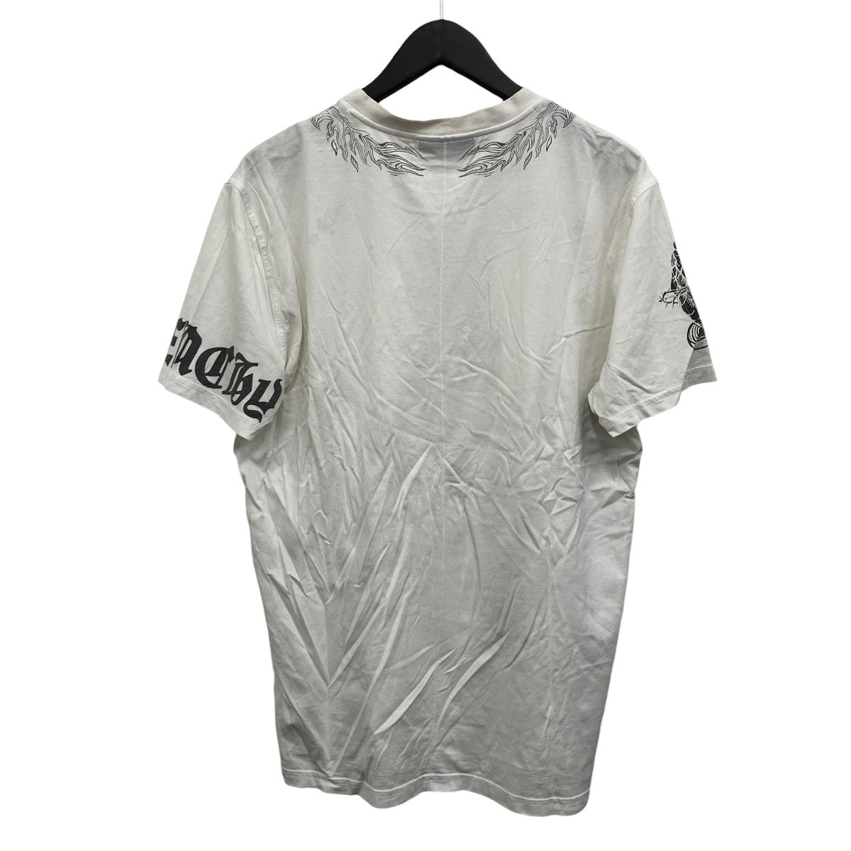 スカルタトゥープリントTシャツ