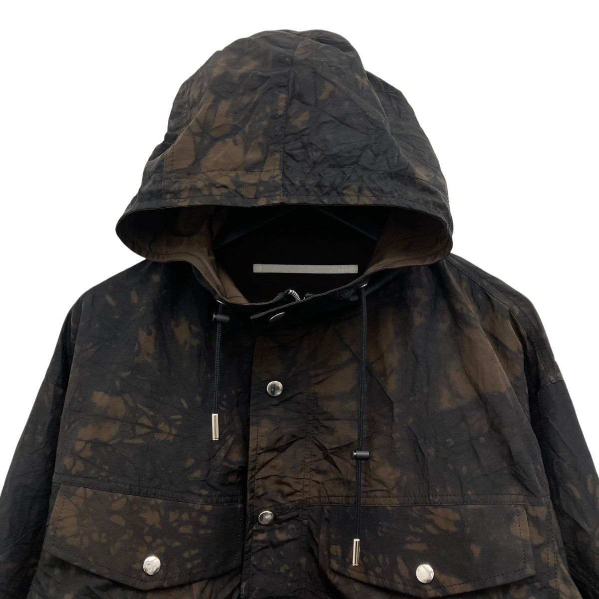 Tamme TIE-DYED NYLON OXFORD ANORAK PARKA アノラックパーカー 古着・中古-3枚目のアイテム画像