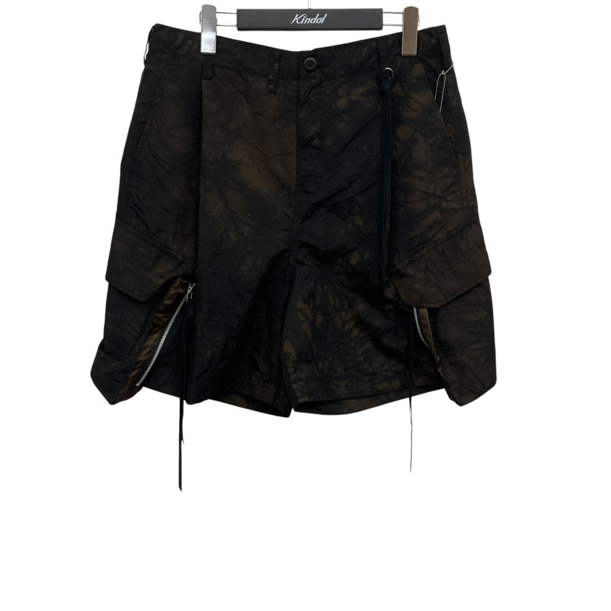 Tamme TIE-DYED NYLON OXFORD PCS COMBAT SHORTS ショートパンツ 古着・中古-1枚目のアイテム画像