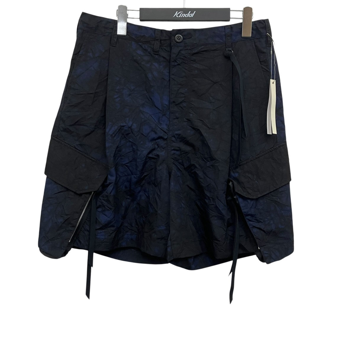 Tamme TIE-DYED NYLON OXFORD PCS COMBAT SHORTS ショートパンツ 古着・中古-1枚目のアイテム画像