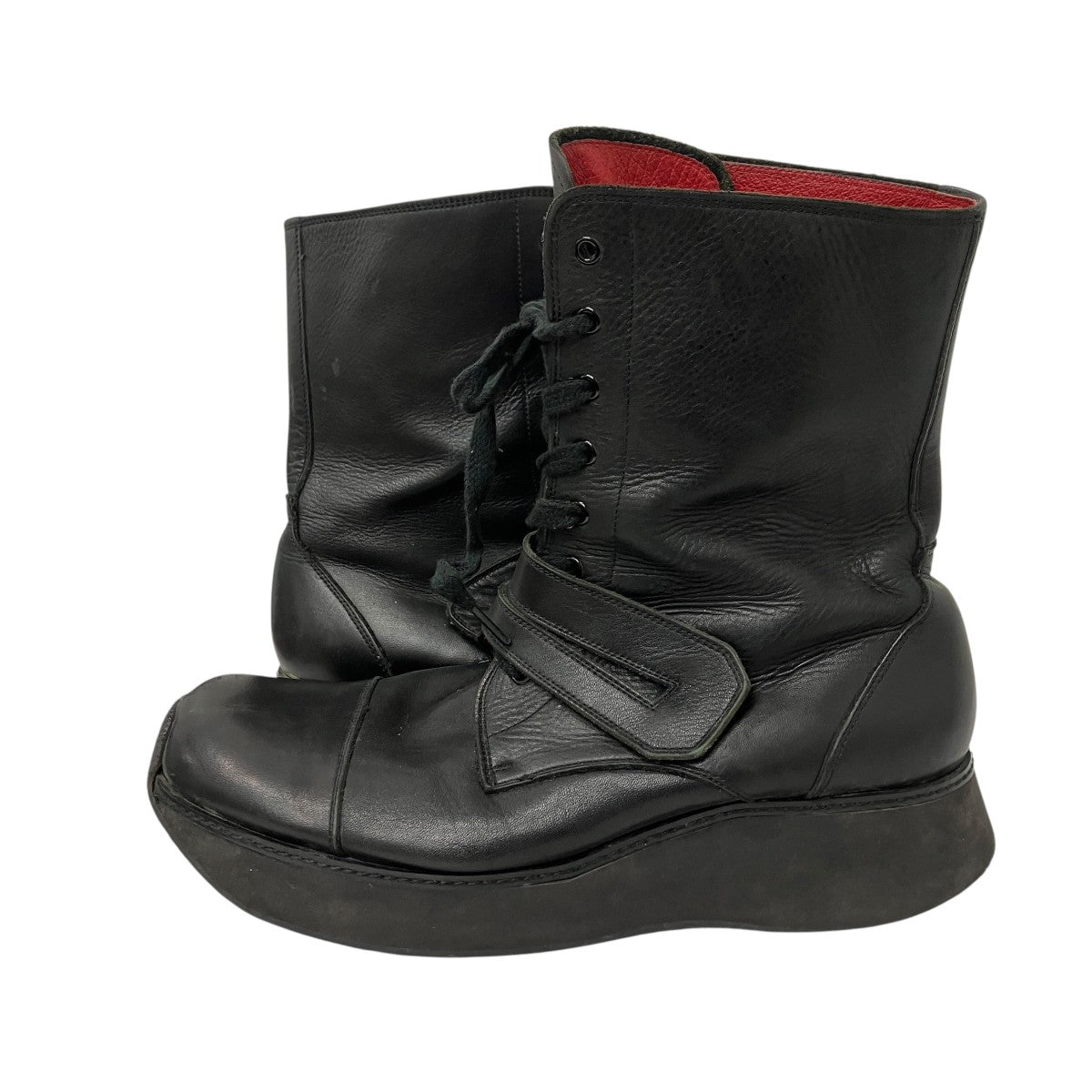 Jean Paul GAULTIER レザーレースアップブーツ 古着・中古-4枚目のアイテム画像