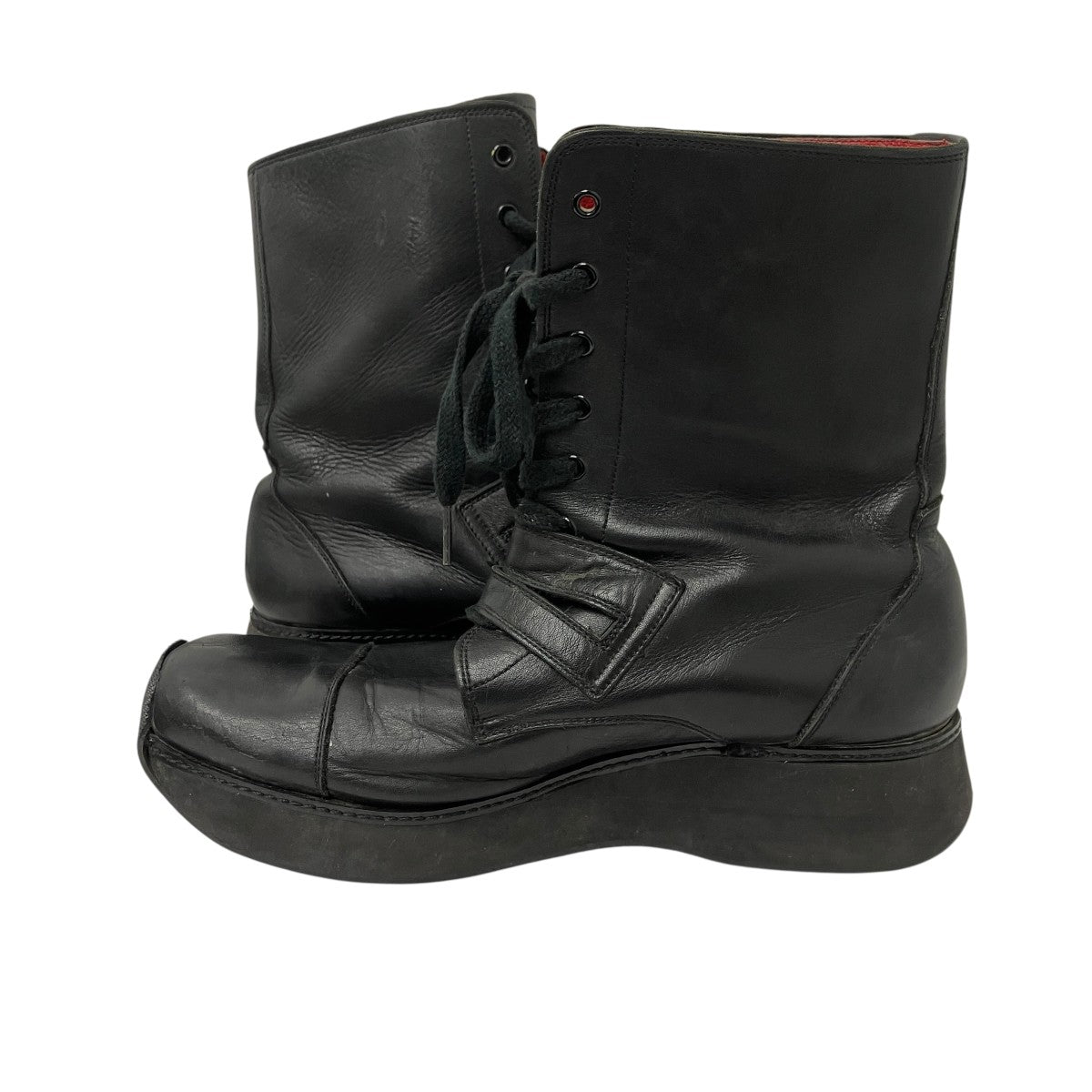 Jean Paul GAULTIER レザーレースアップブーツ 古着・中古-5枚目のアイテム画像