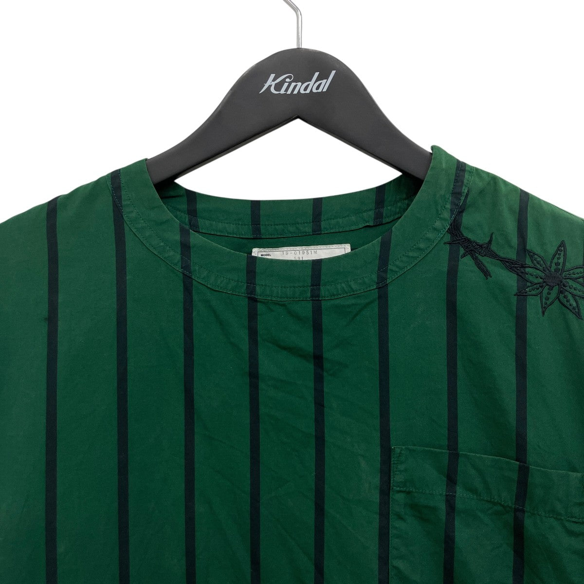 sacai ストライプ切替プルオーバーシャツ 古着・中古-3枚目のアイテム画像