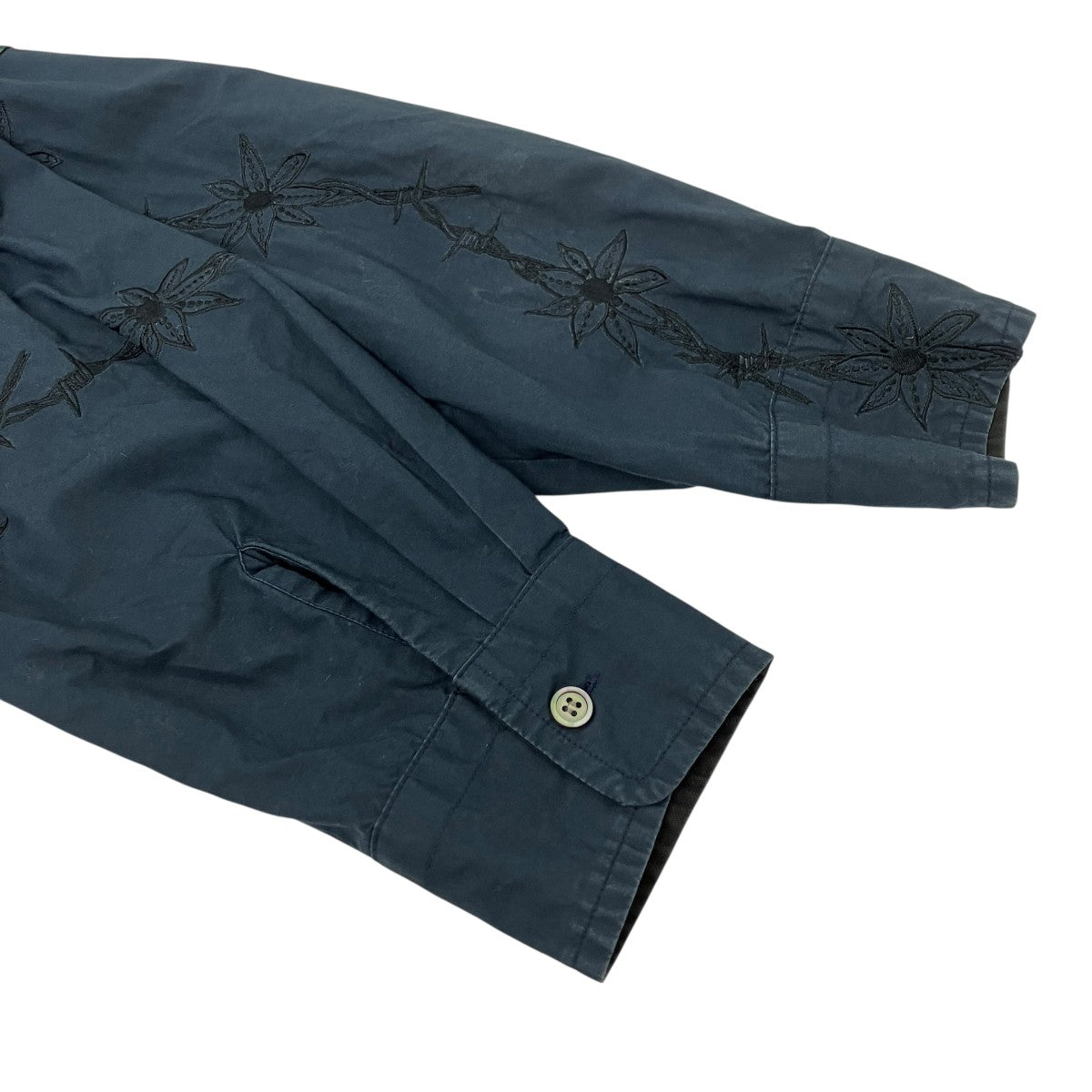 sacai ストライプ切替プルオーバーシャツ 古着・中古-5枚目のアイテム画像