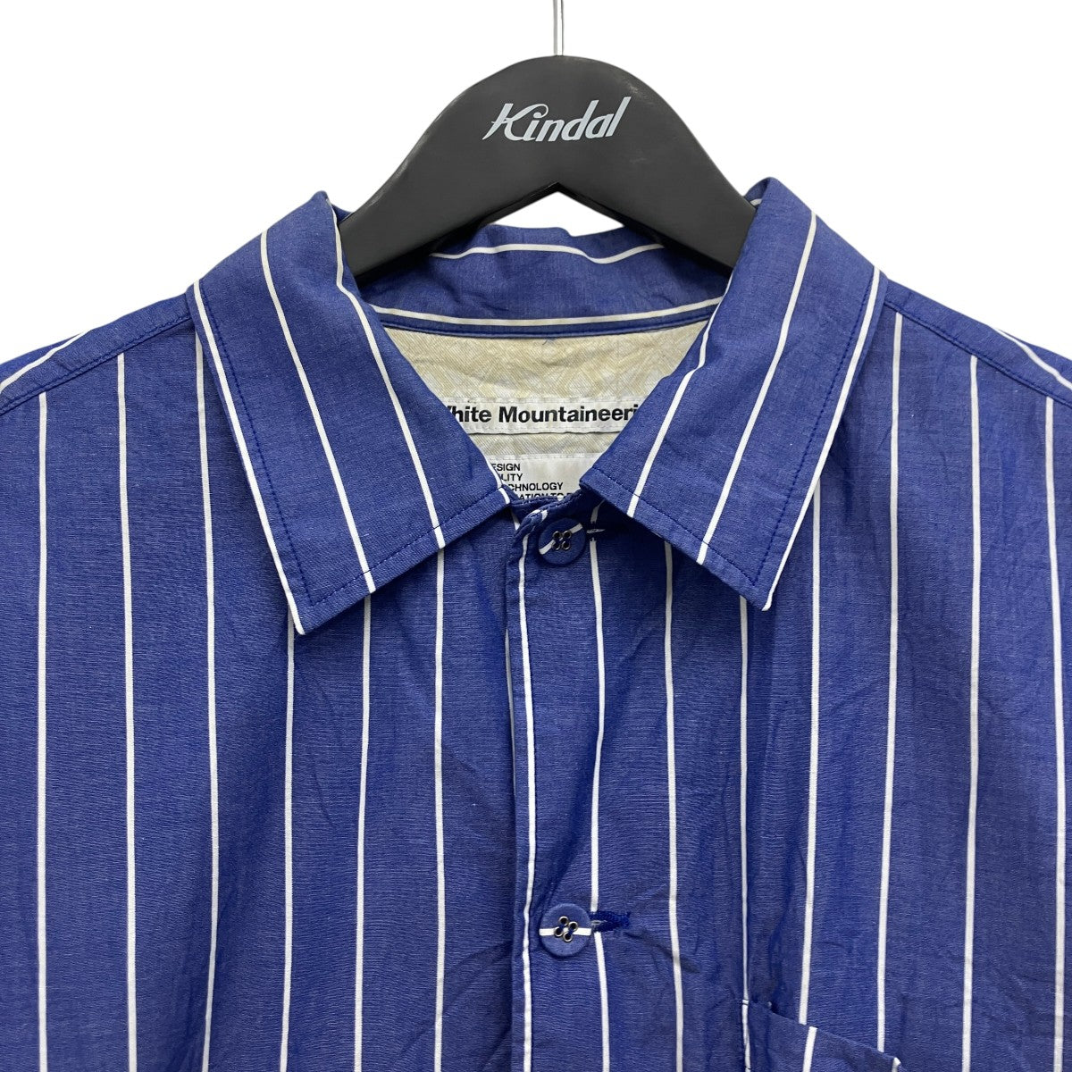 WHITE MOUNTAINEERING ストライプシャツブルゾン 古着・中古-3枚目のアイテム画像