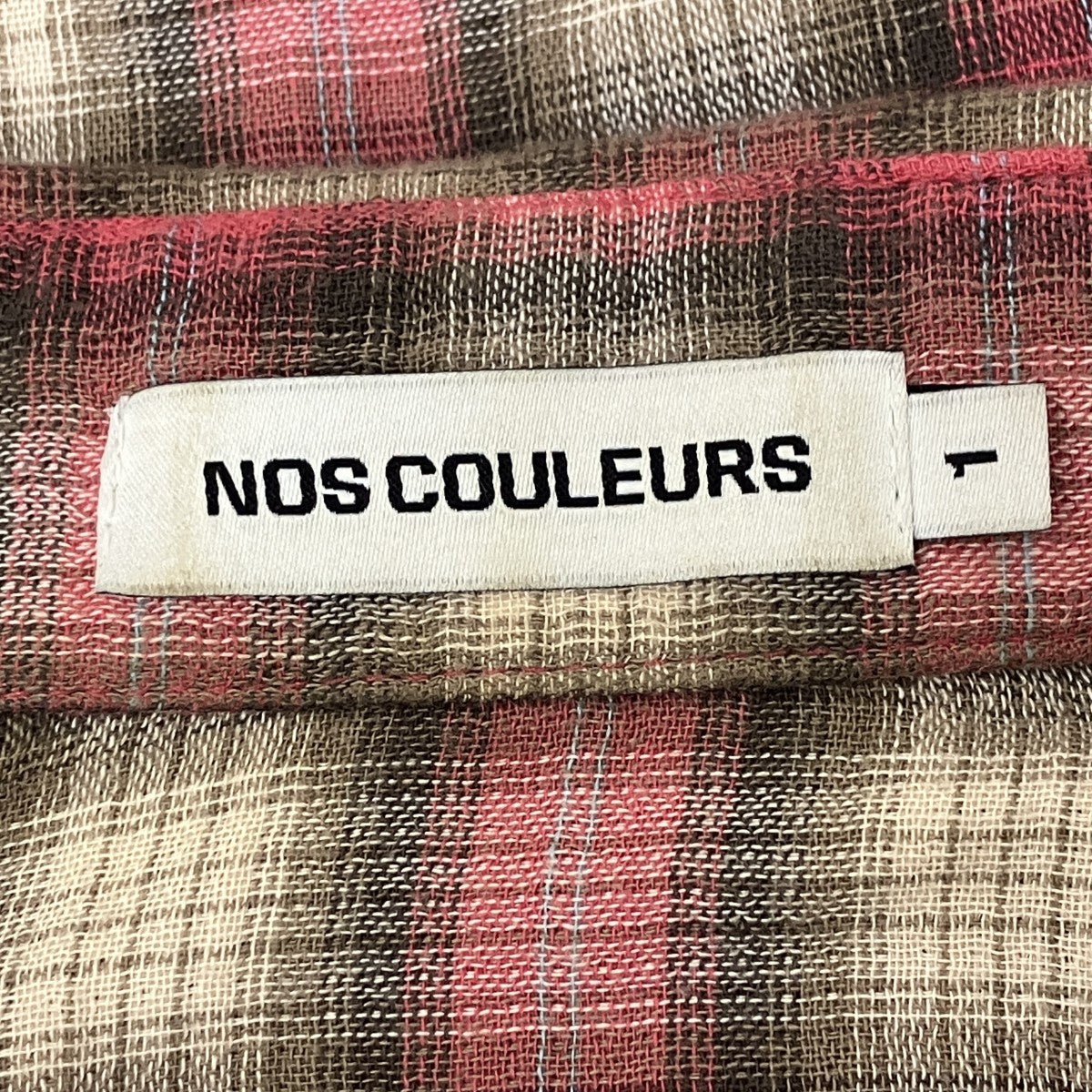 NOS COULEURS チェックシャツ 古着・中古-5枚目のアイテム画像