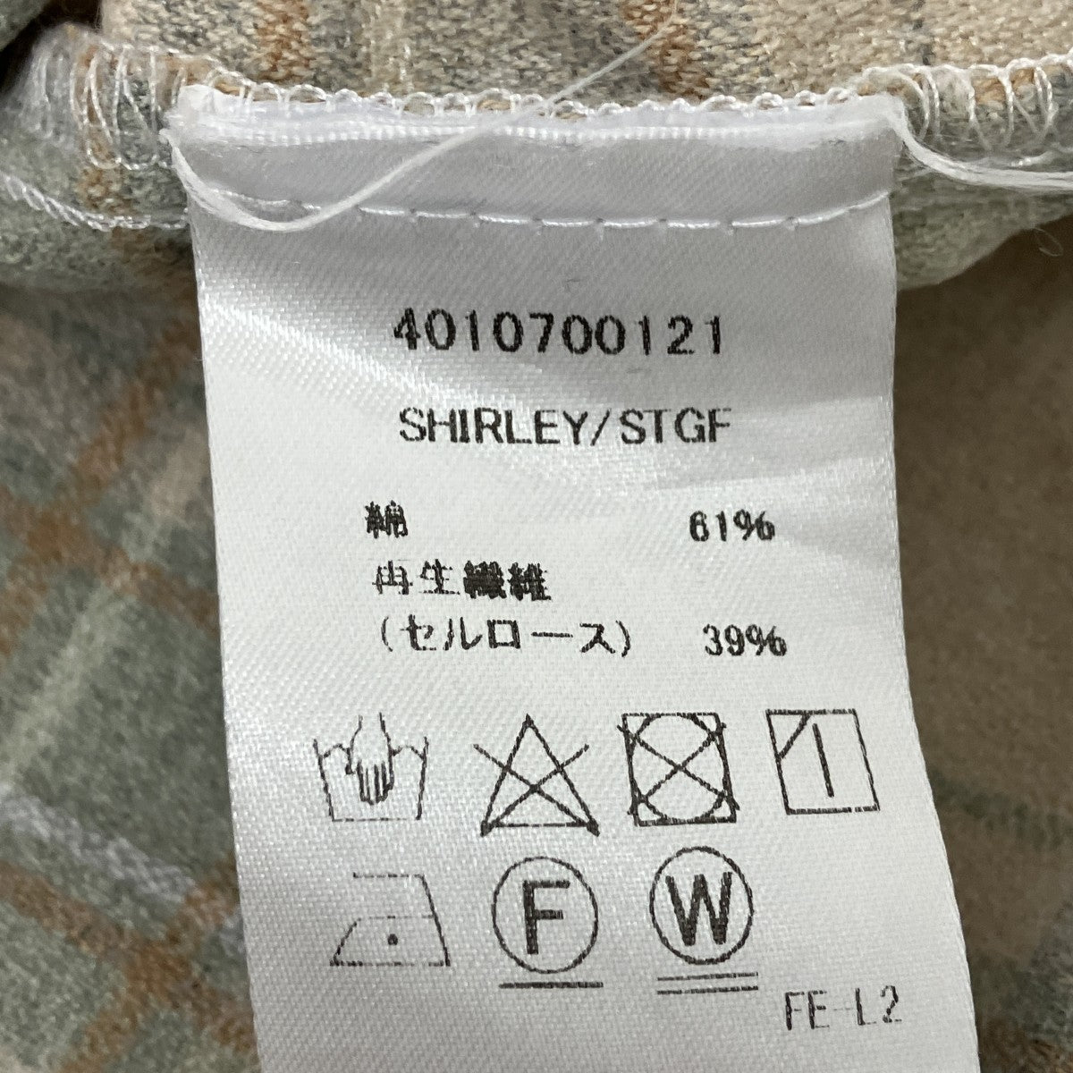 フランネルチェックシャツ