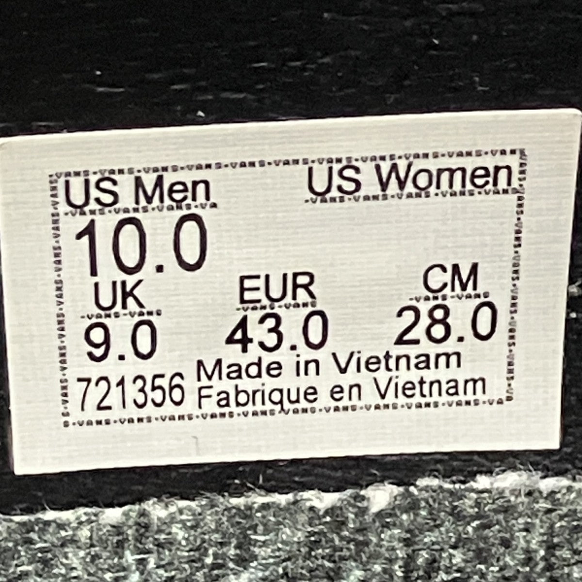 VANS×Life Is Unfair ハラコスニーカー 古着・中古-7枚目のアイテム画像