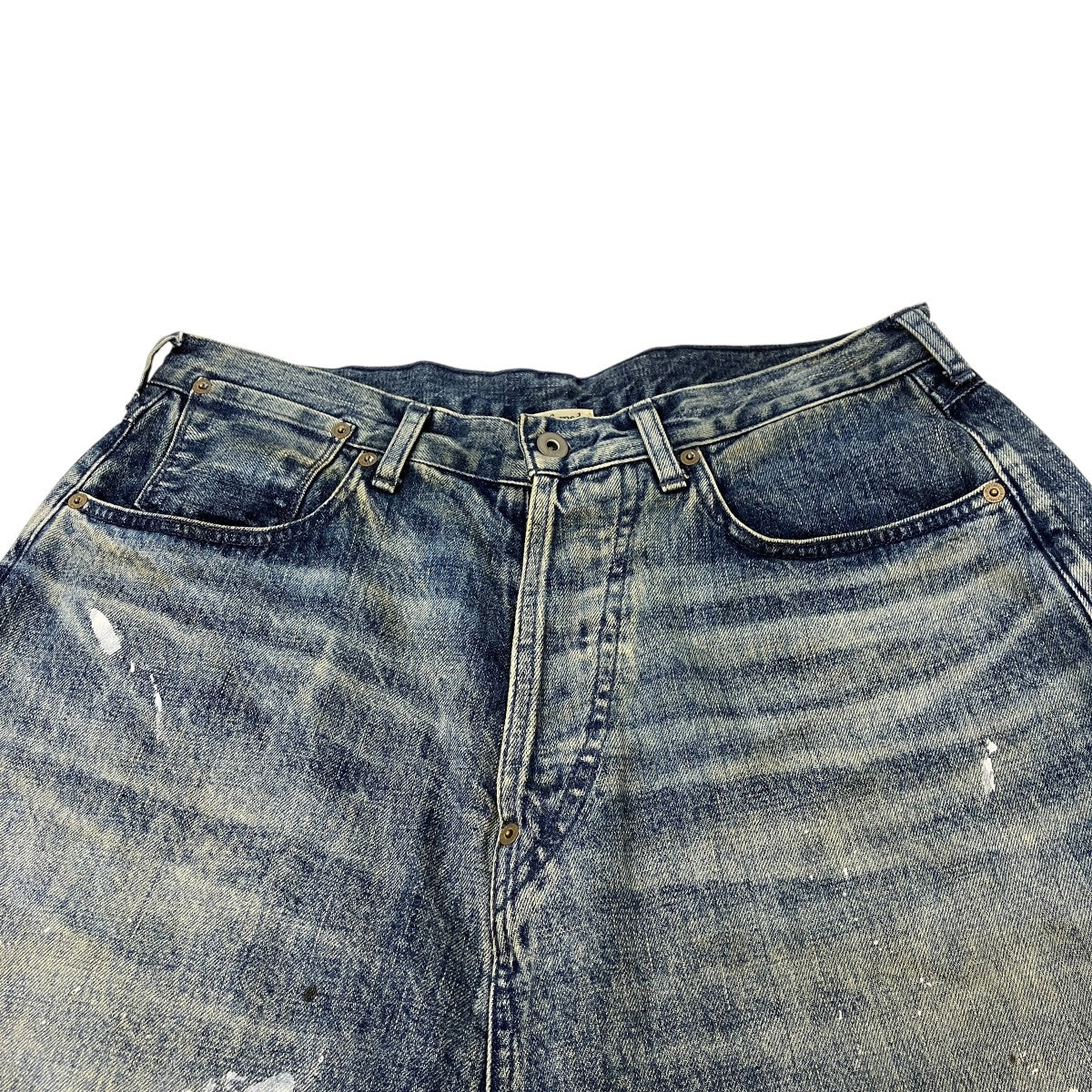 FRESH MAN DENIM WIDE PANTS PAINT デニムパンツ