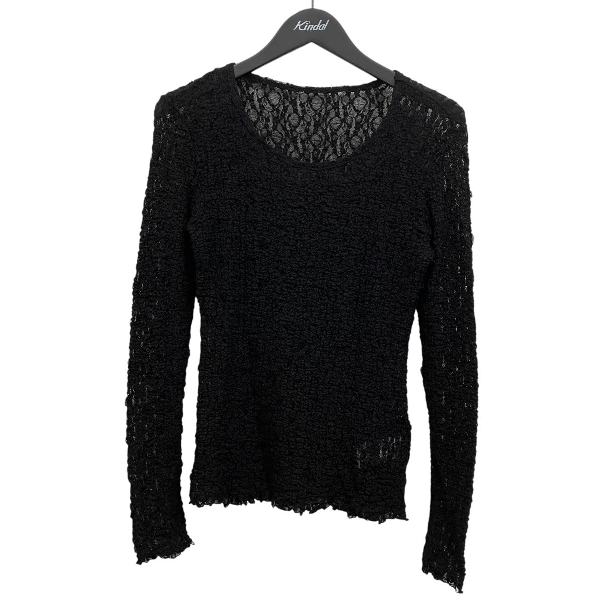 FLOWER SHIRRING LONG T-SHIRT フラワーシャーリングカットソー