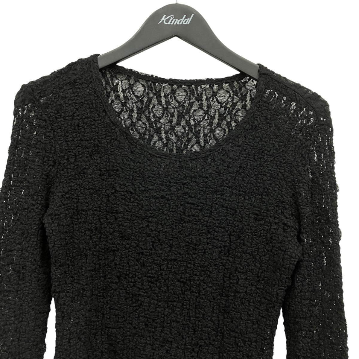 FLOWER SHIRRING LONG T-SHIRT フラワーシャーリングカットソー