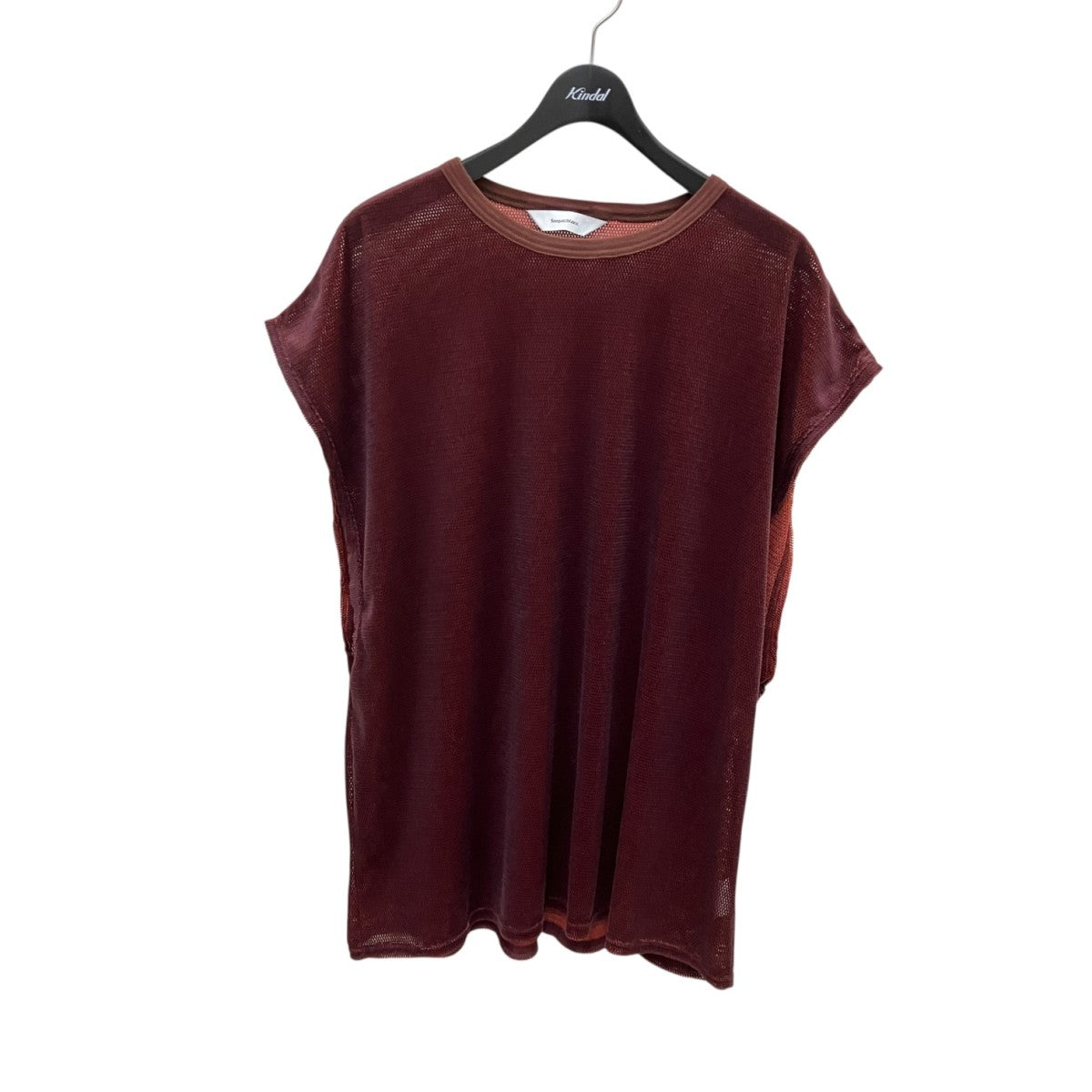 VELOUR MESH NOSLEEVEベロアメッシュノースリーブカットソー21SS-GS0-006