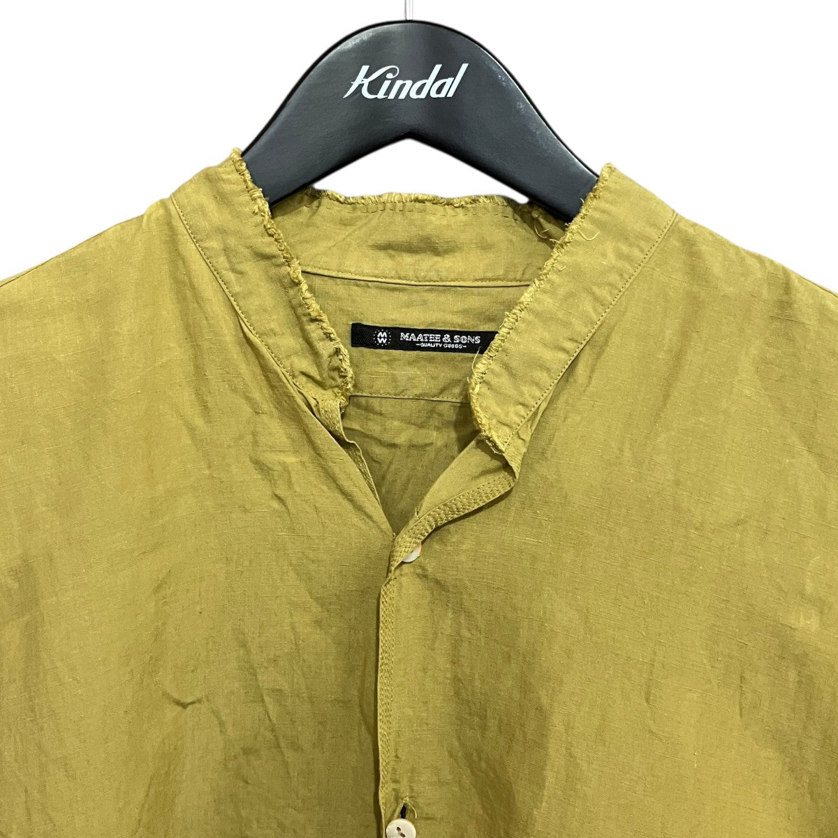 ARTI SHIRTS SUPERFINE HEMPリネンバンドカラーシャツMT6103-0609B