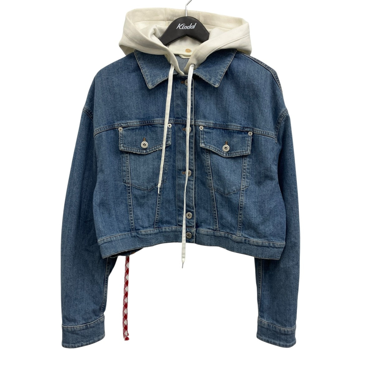 MIU MIU フーディークロップドデニムジャケット 古着・中古-1枚目のアイテム画像