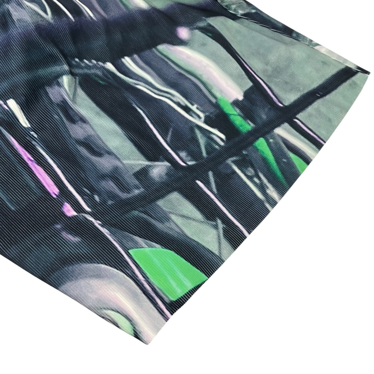 PRINT RIB LONG SLEEVE ONE-PIECE ニットワンピース