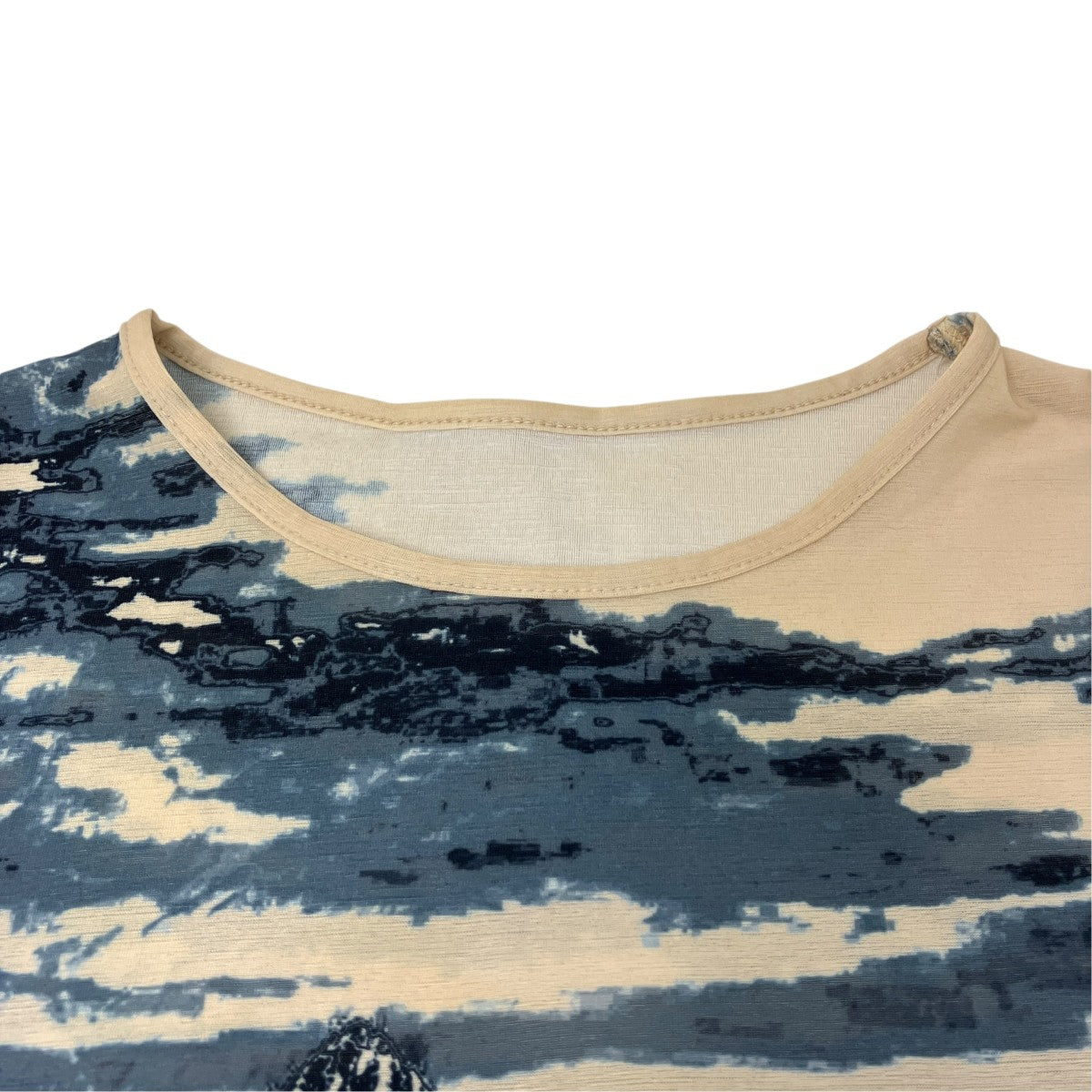 総柄デザインロングスリーブTシャツ