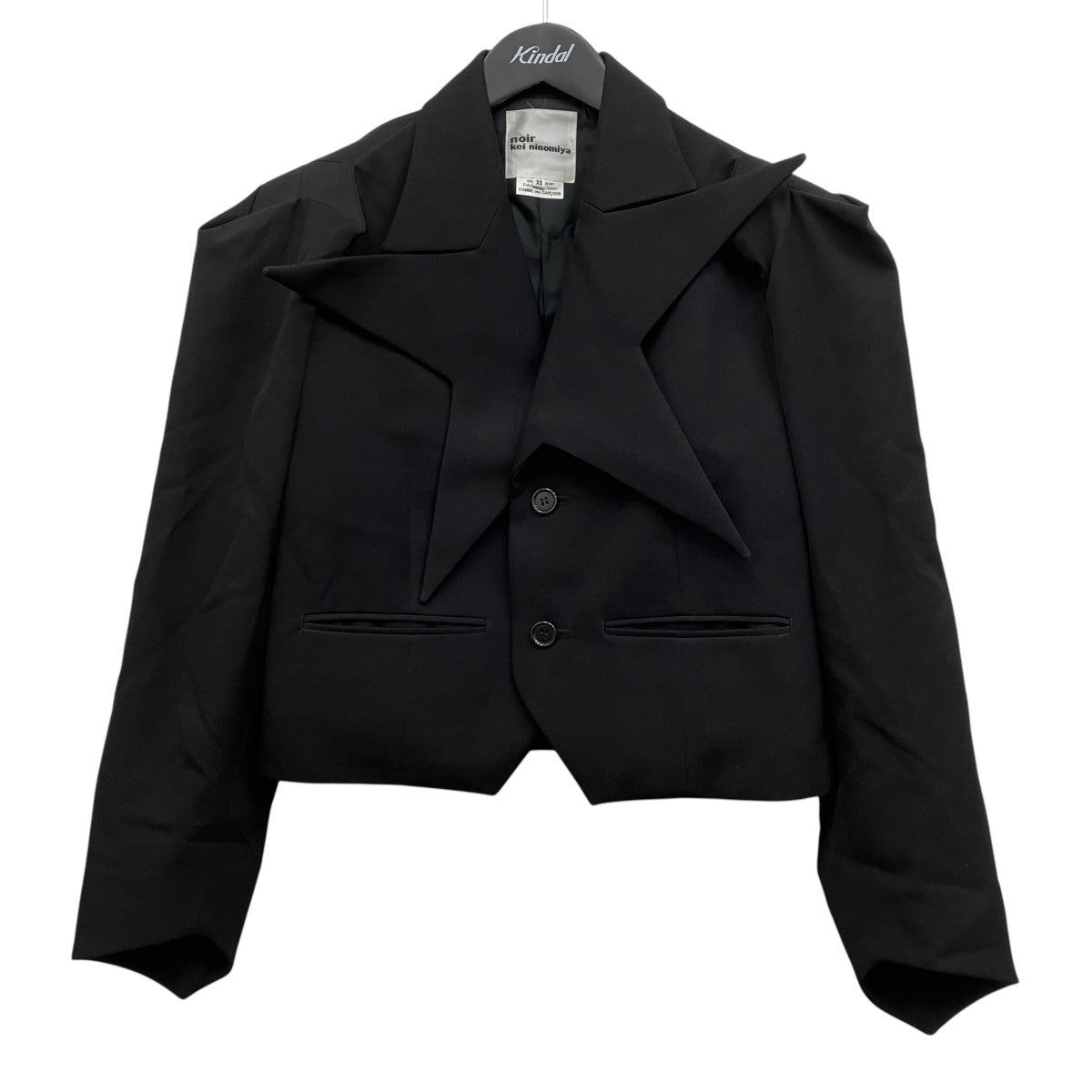 noir kei ninomiya スターシェイプド ラペル ブレザー 古着・中古-1枚目のアイテム画像