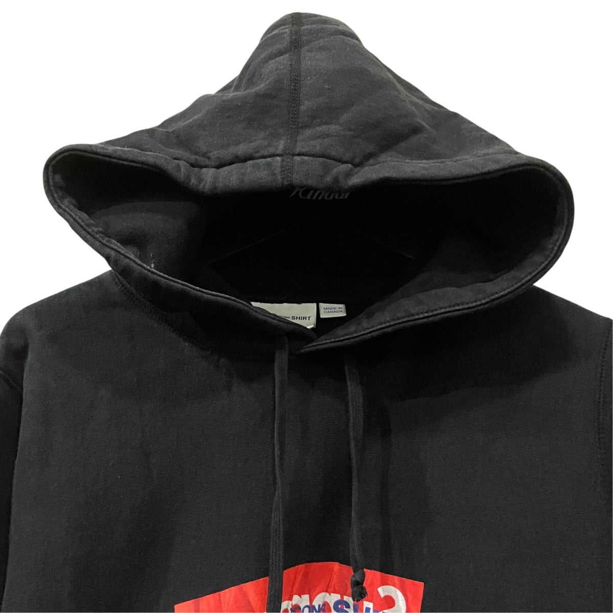 Supreme×COMME des GARCONS SHIRT プルオーバーパーカー ブラック