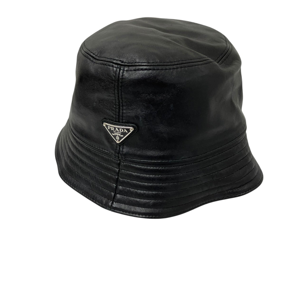 PRADA レザーバケットハット 古着・中古-1枚目のアイテム画像