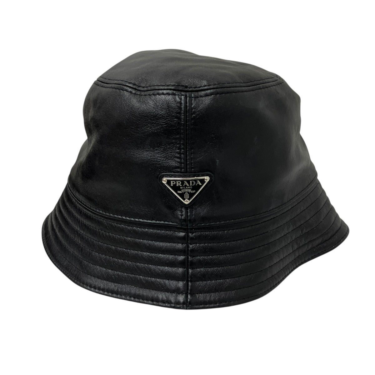 PRADA レザーバケットハット 古着・中古-2枚目のアイテム画像