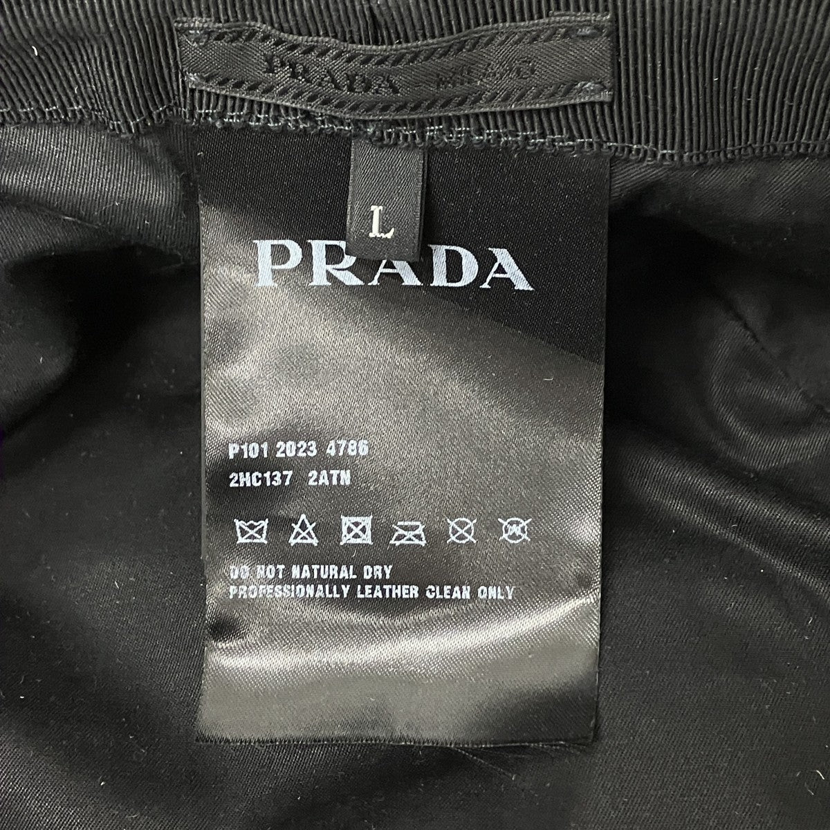 PRADA レザーバケットハット 古着・中古-8枚目のアイテム画像