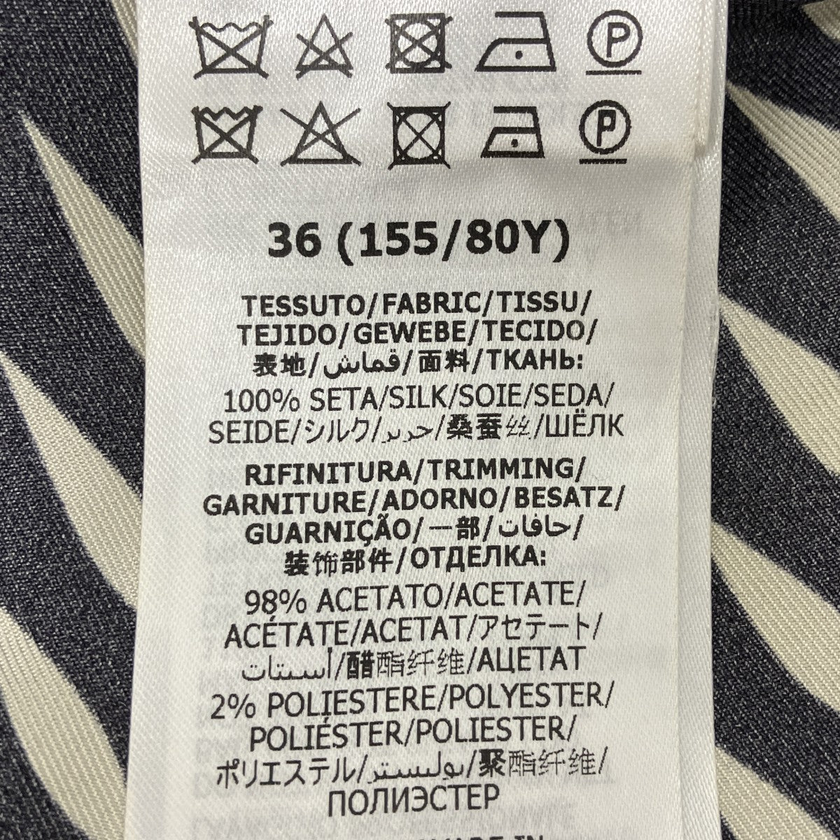 総柄シルクワンピース