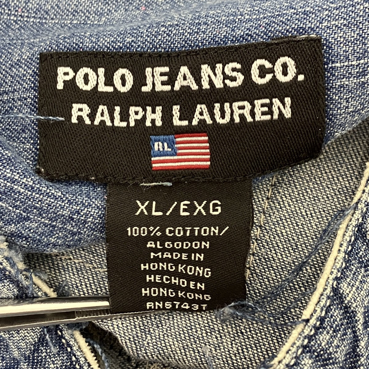 RALPH LAURENデザインデニムロングジャケット