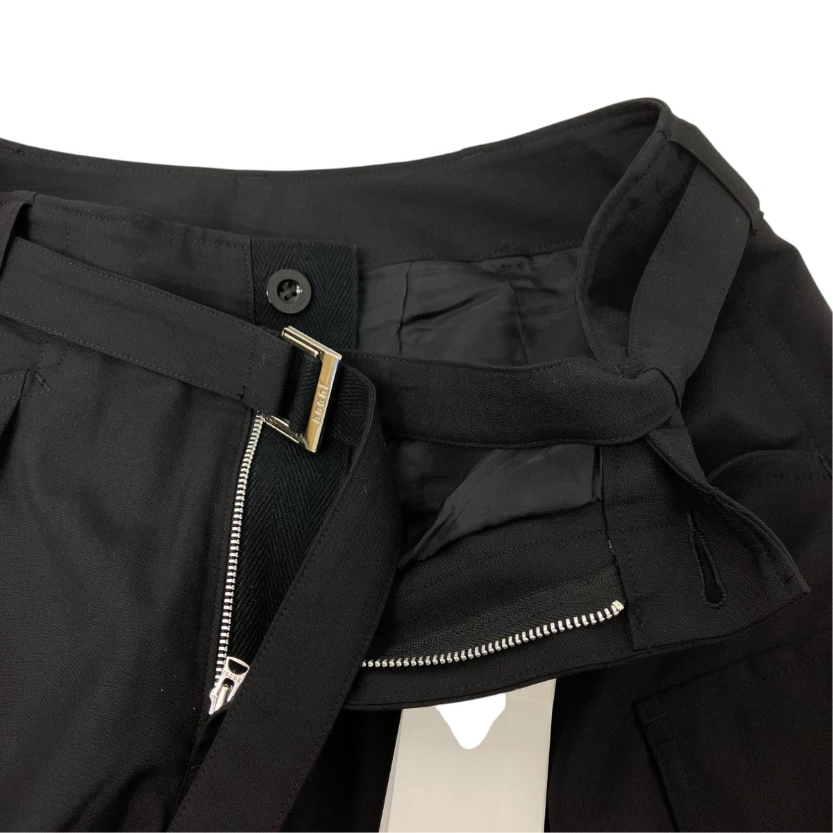 sacai Suiting Pants スーチングカーゴパンツ 古着・中古-4枚目のアイテム画像