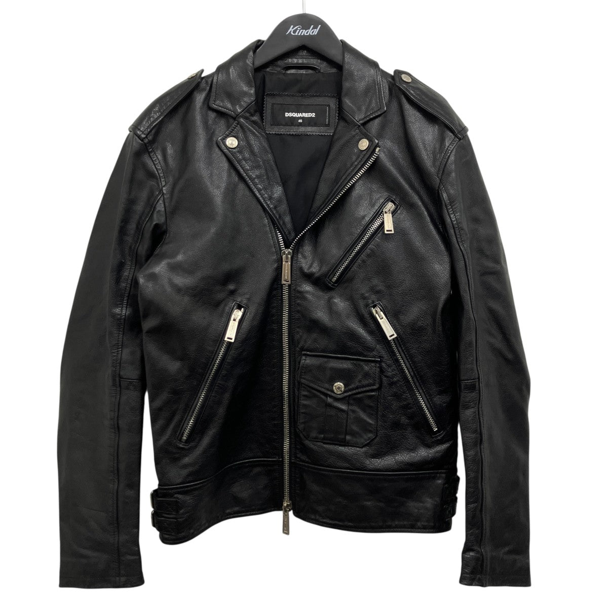 DSQUARED2 レザーダブルライダースジャケットS74AM0956 古着・中古-1枚目のアイテム画像